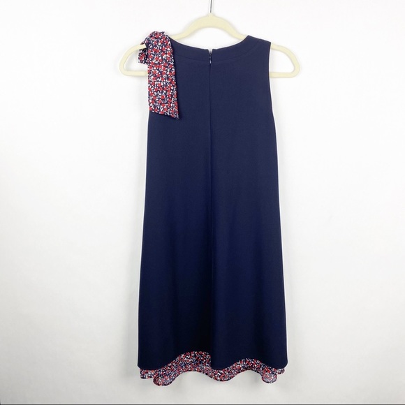 Tahari ASL Sleeveless Side Bow Neck Shift Dress - Picture 7 of 7